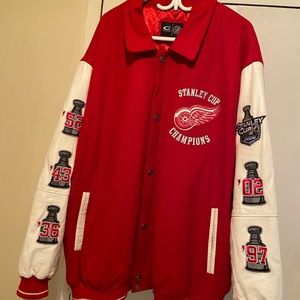 Mitchell and Ness Detroit redwings jacket